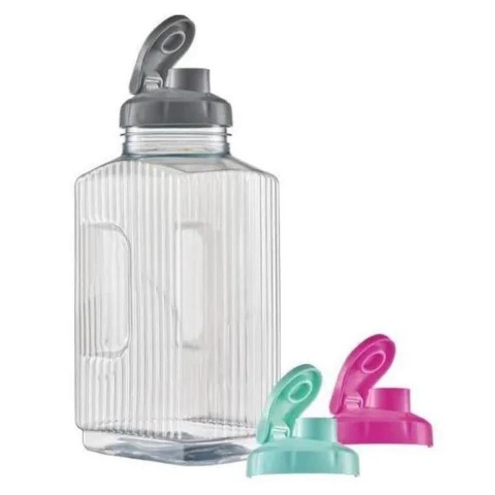 Garrafa de Agua 1,7 lts com Tampa - Jarra Pratica 1.700ml - Para Geladeira com Tampa - PANAMI