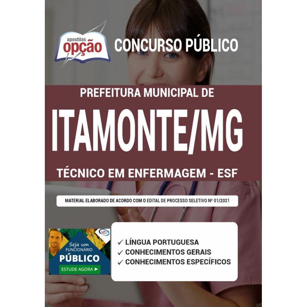 Apostila Concurso Itamonte Mg - Técnico Em Enfermagem - Esf