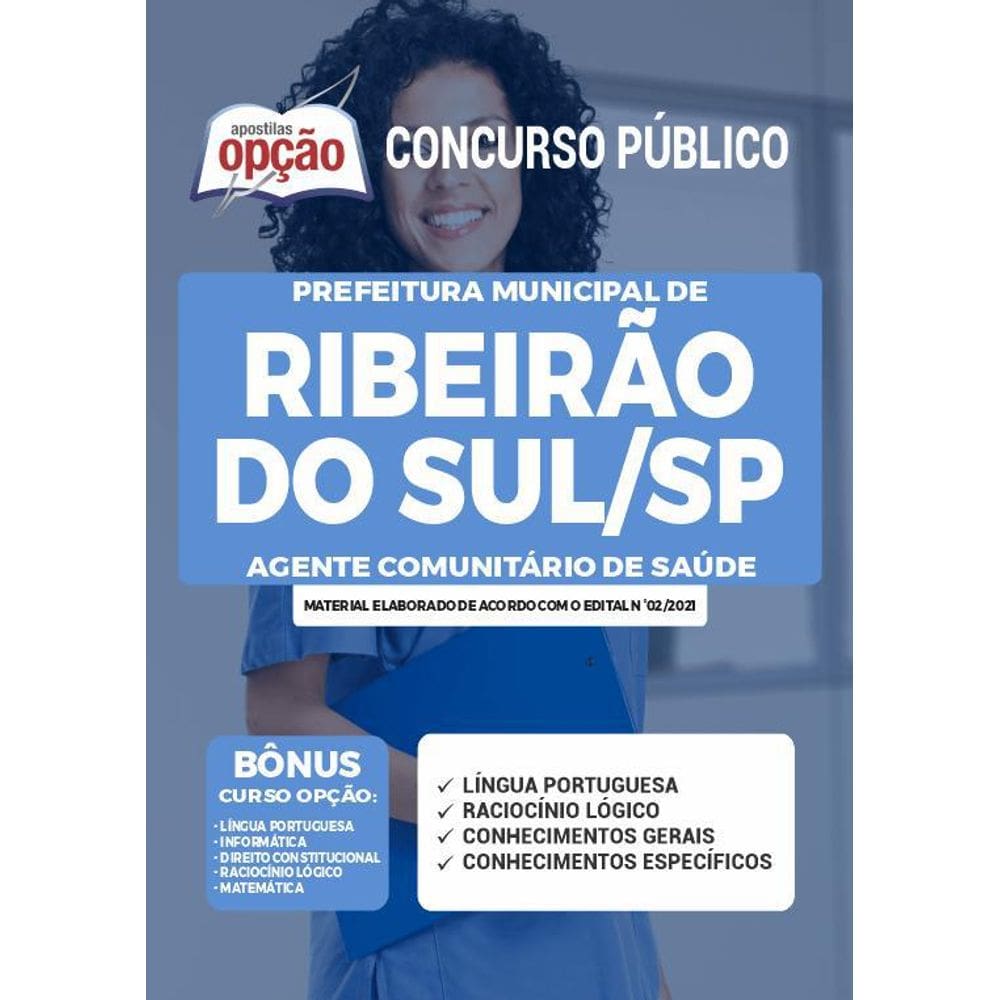 Apostila Ribeirão Do Sul Sp - Agente Comunitário Saúde