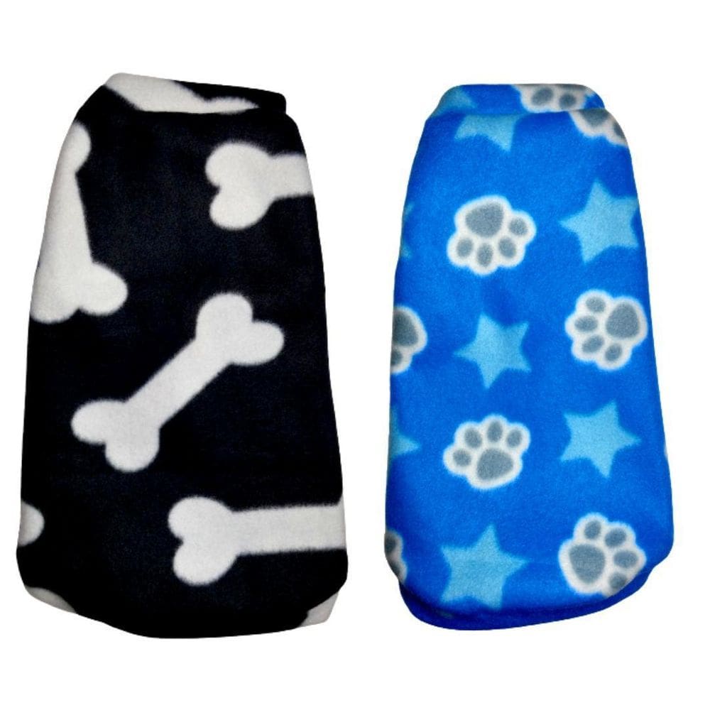 Kit 2 Roupas Cachorros - Suéter Inverno Eg Preto e Azul