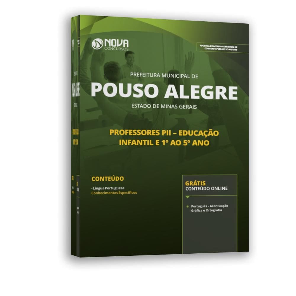 Apostila Prefeitura De Pouso Alegre Mg 2019 Professores Pii