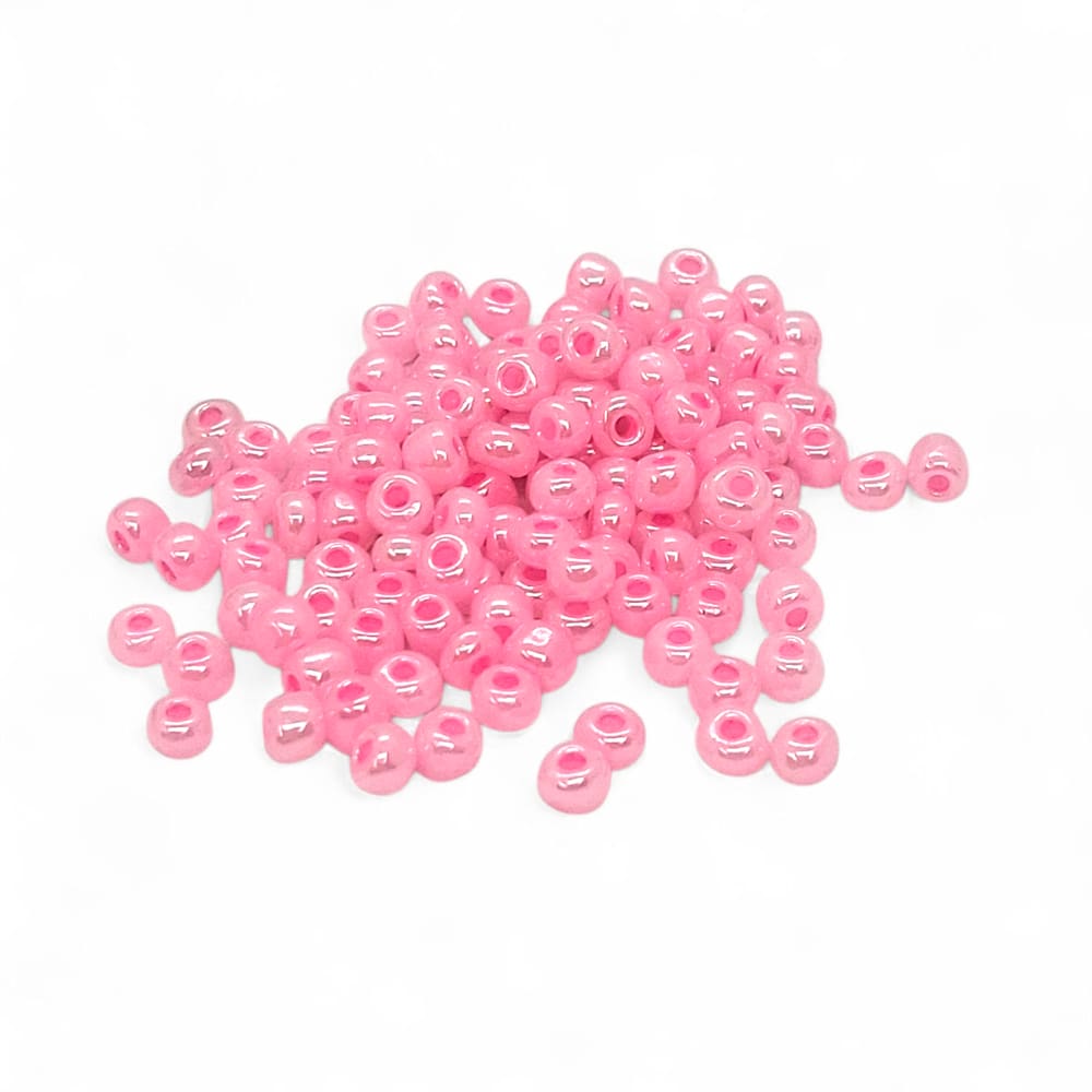 Miçanga para Guia Rosa Cintilante Artesanato 4mm de 500g