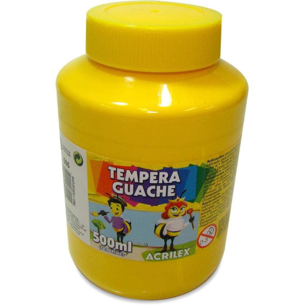 Tinta Guache 500Ml Amarelo Ouro