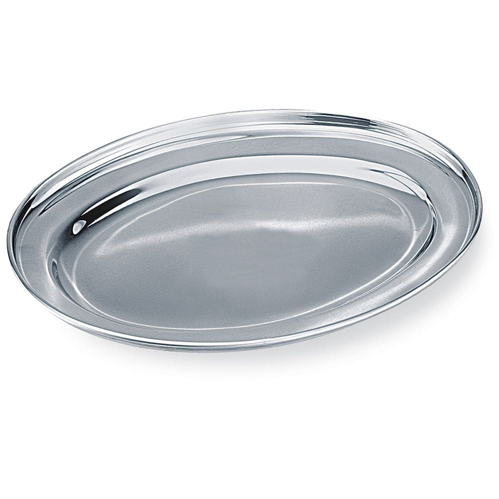 Travessa Oval Funda em Aço Inox 40 cm Class Home