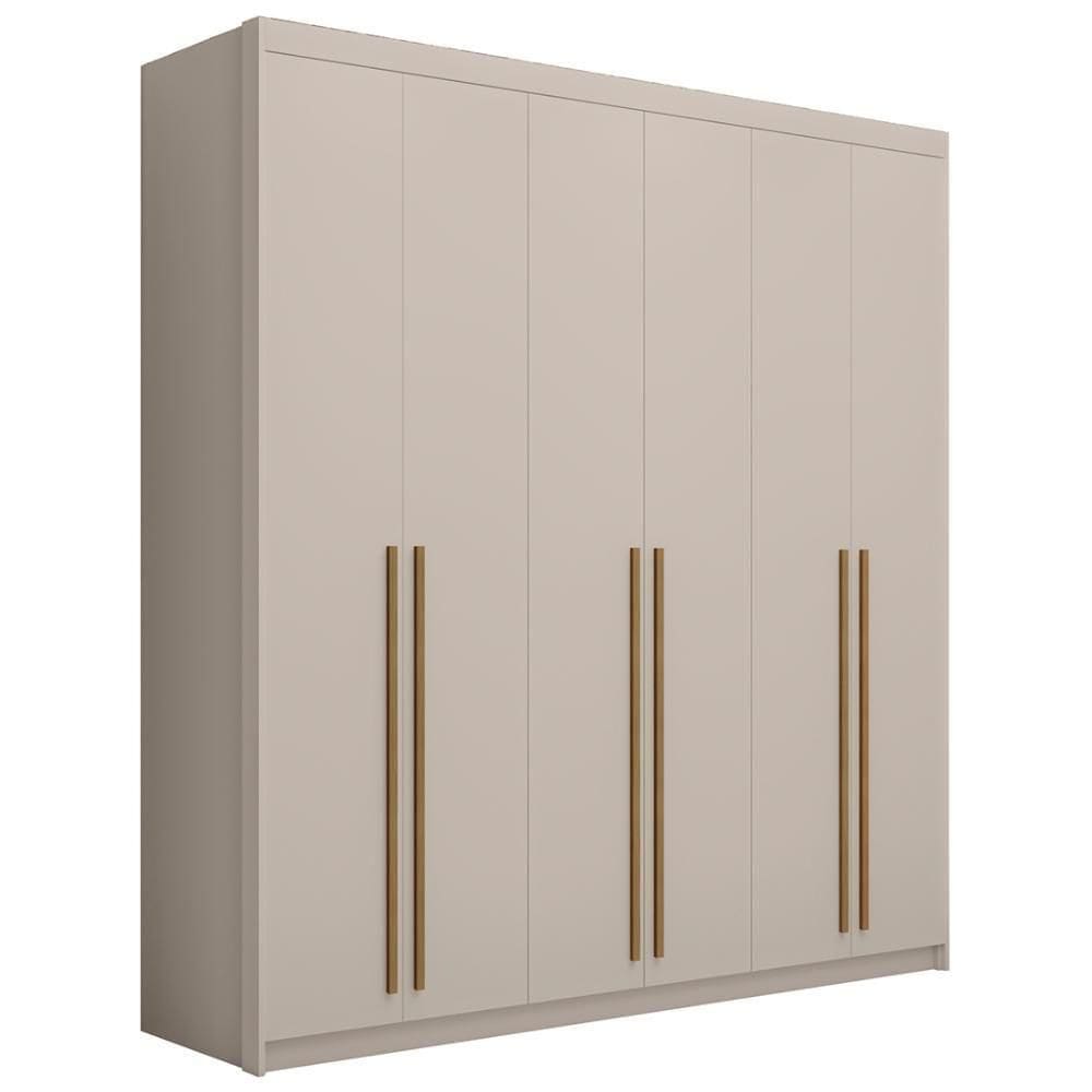 Guarda Roupa Casal 6 Portas 3 Gavetas 233cm Dubai Fendi - Vila Rica
