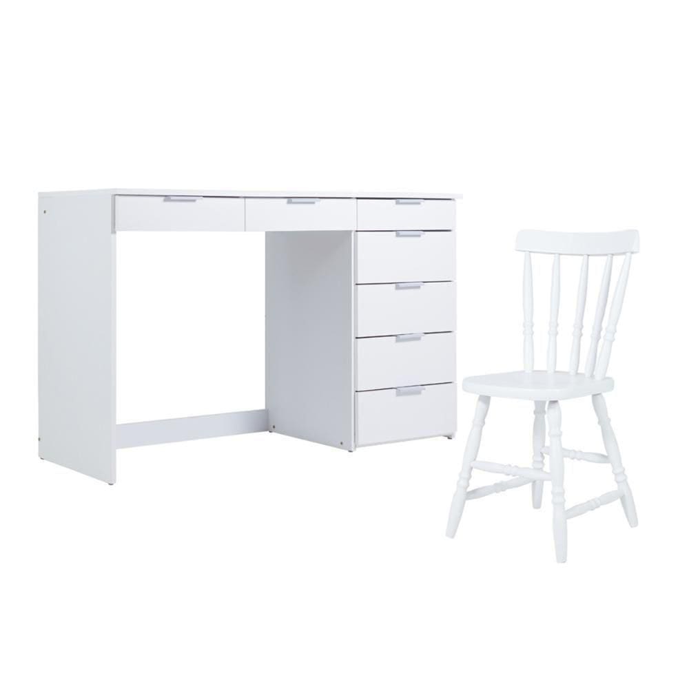 Penteadeira Ditália 7 Gavetas Com Cadeira Pe-90