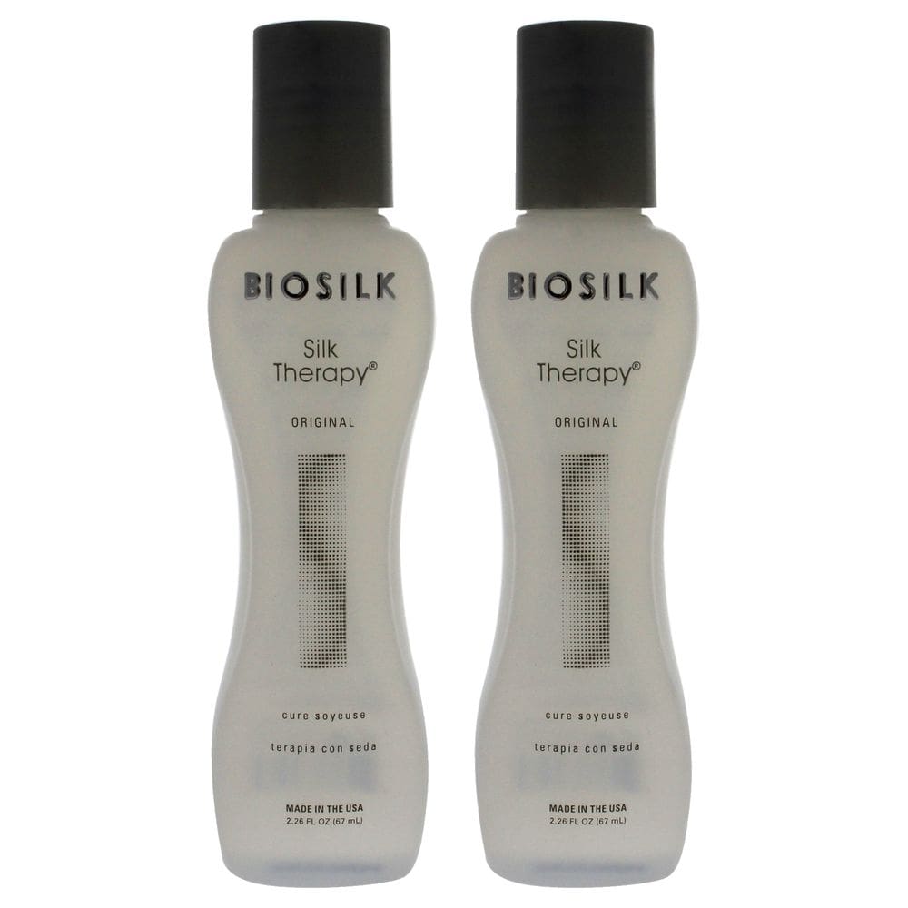 Tratamento capilar Biosilk Silk Therapy autêntico, pacote com 2 unidades