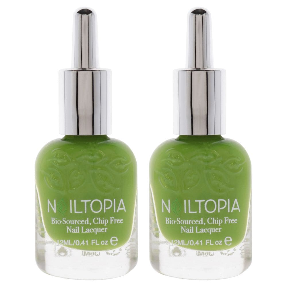Verniz para unhas Nailtopia Bio-Sourced Green Goddess 85% Bio, pacote com 2 unidades