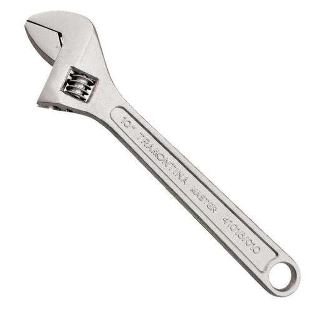 Chave Inglesa 10 Tramontina Em Aço Forjado Cromado - Escala Laser