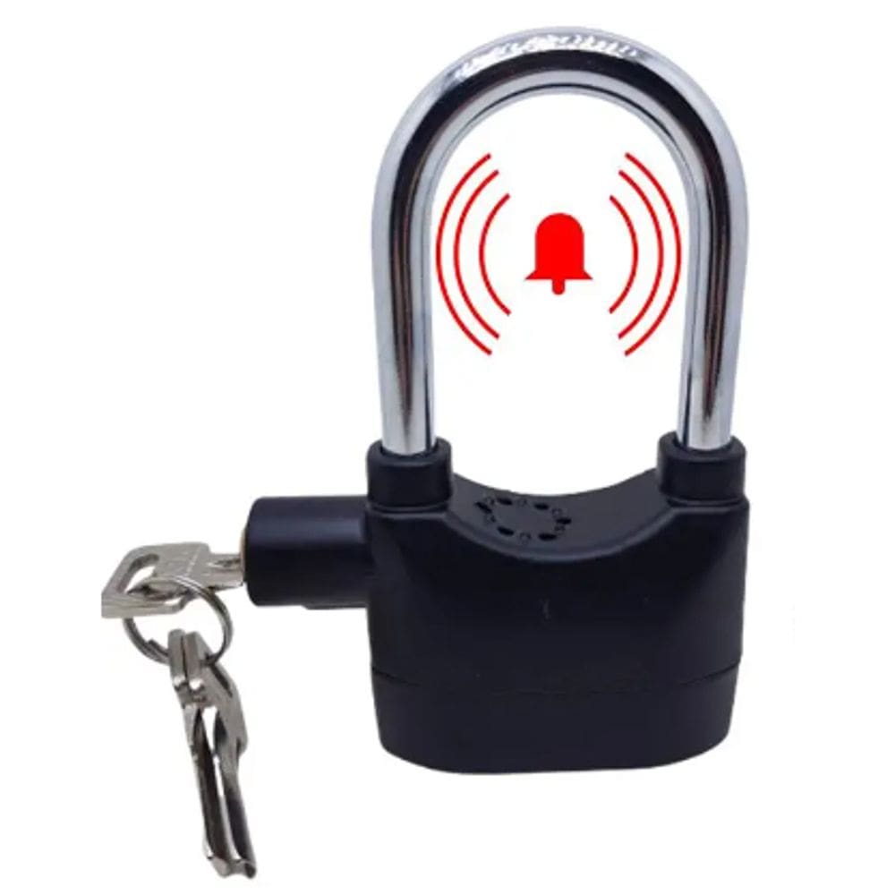 Cadeado para Motos Bicicletas e Portões com Alarme - LKBL17