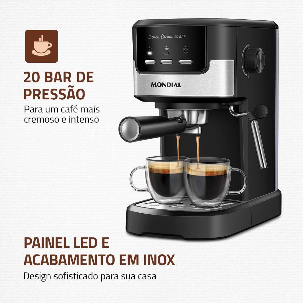 Cafeteira Mondial Expresso Dolce Crema 20 | Extra