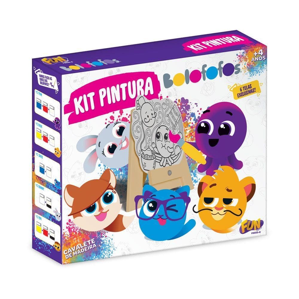 Kit de Pintura Bolofofos - Fun Divirta-se