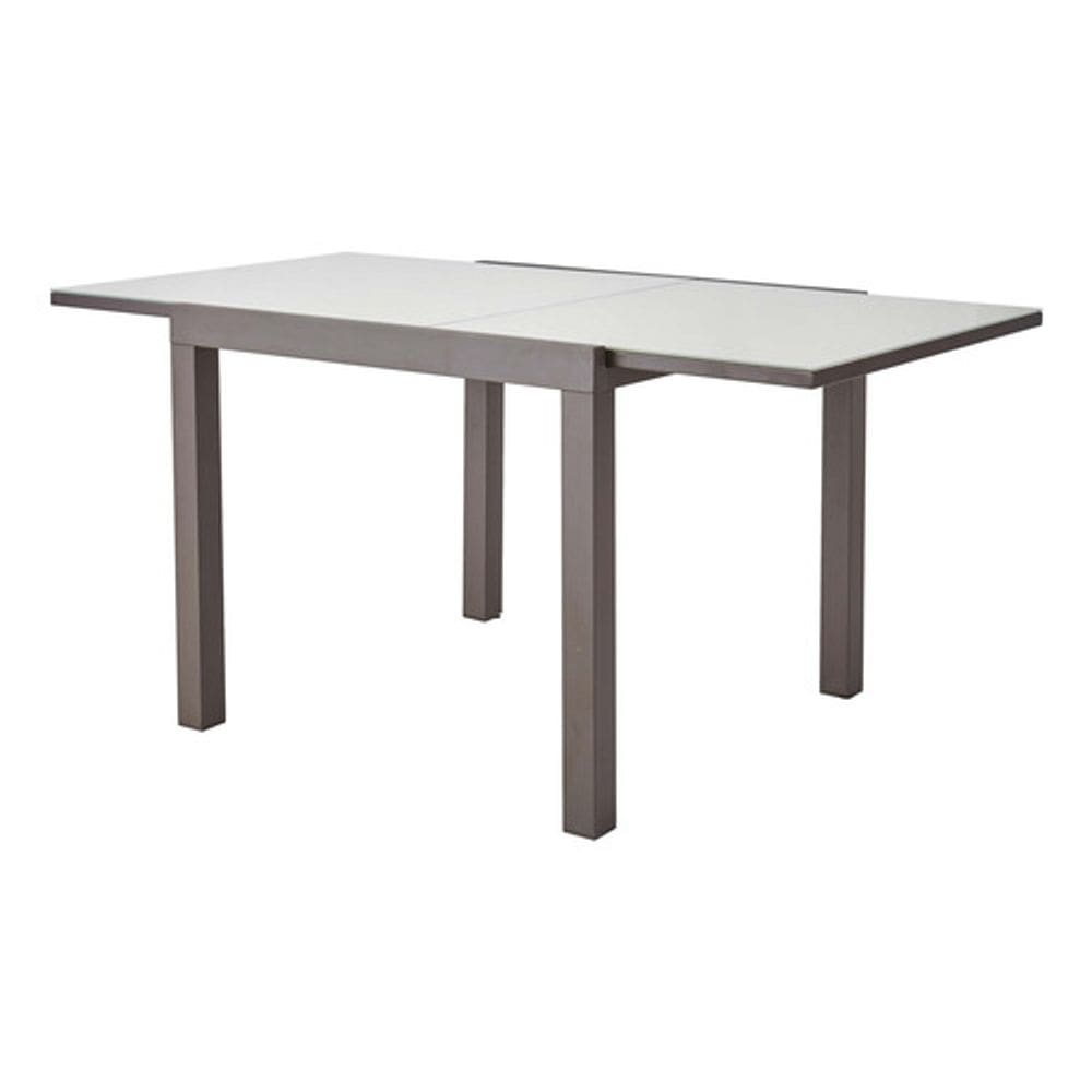 Mesa Retangular Extensivel Jardim 90-160cm Aluminio - Marrom