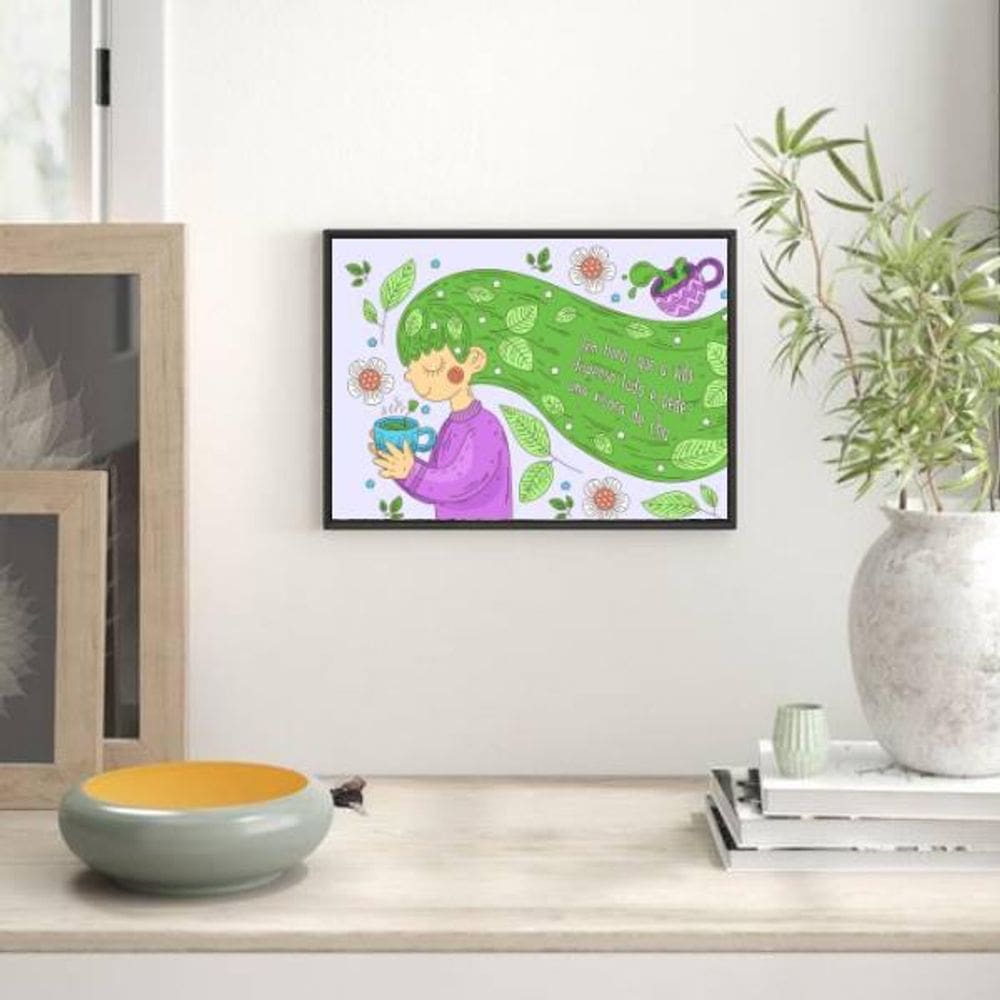 Quadro Decorativo A Vida E O Chá 45X34Cm