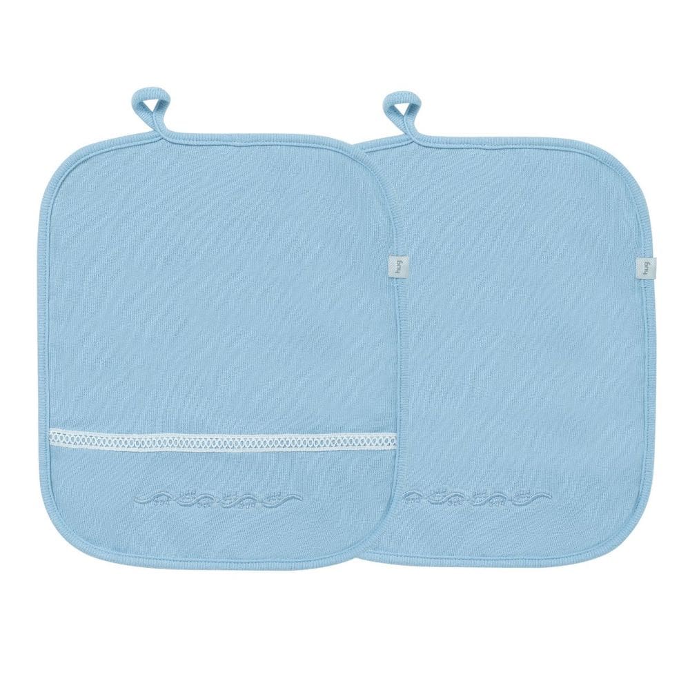 Kit 2 Babinhas Paninho de Boca Menino Sublime Azul - Hug