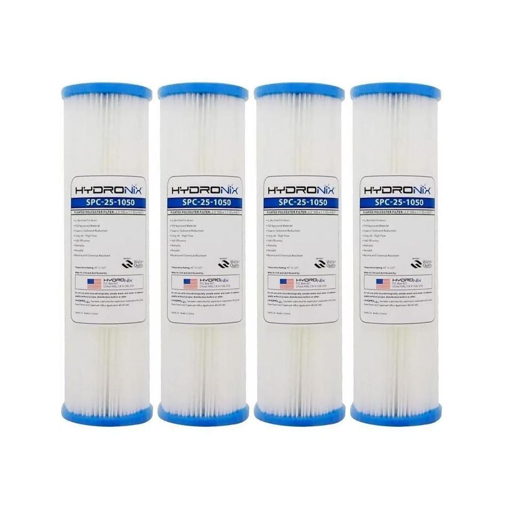 4 Refil Plissado Hydronix Cavalete Lavável 10 50 Micras