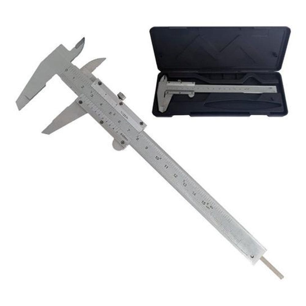 Paquímetro Universal 150Mm X 0,05Mm Quadridimensional Em Aço