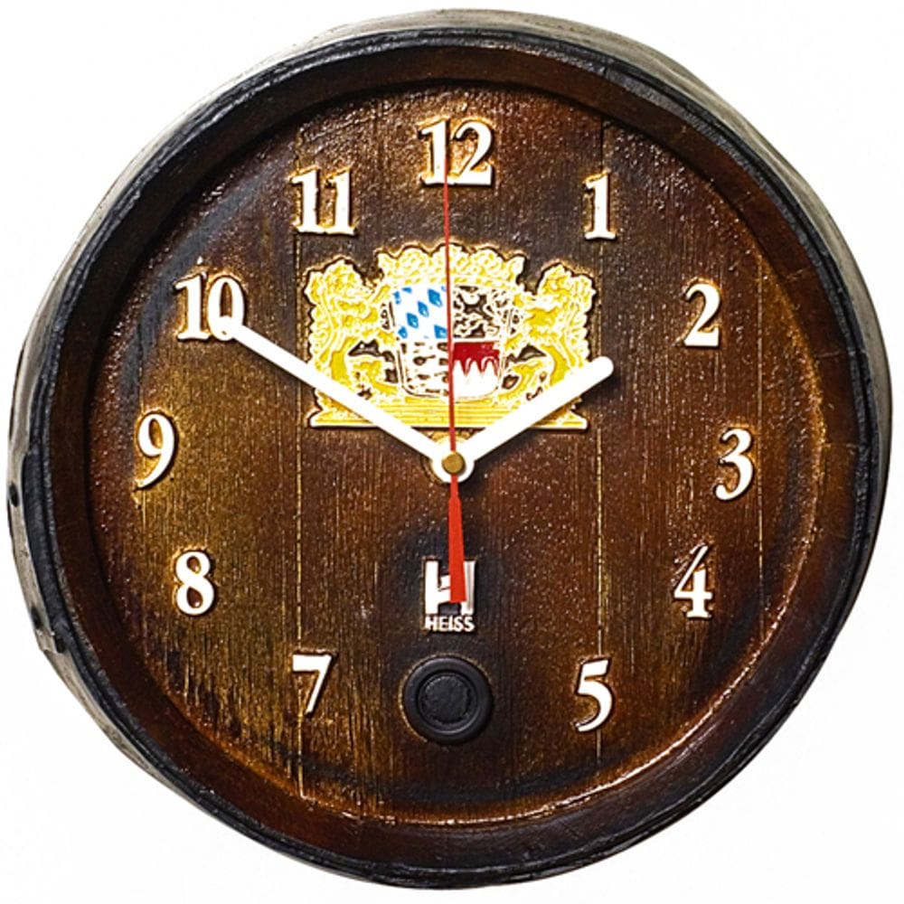 Relógio Barril decorativo pequeno - Horário