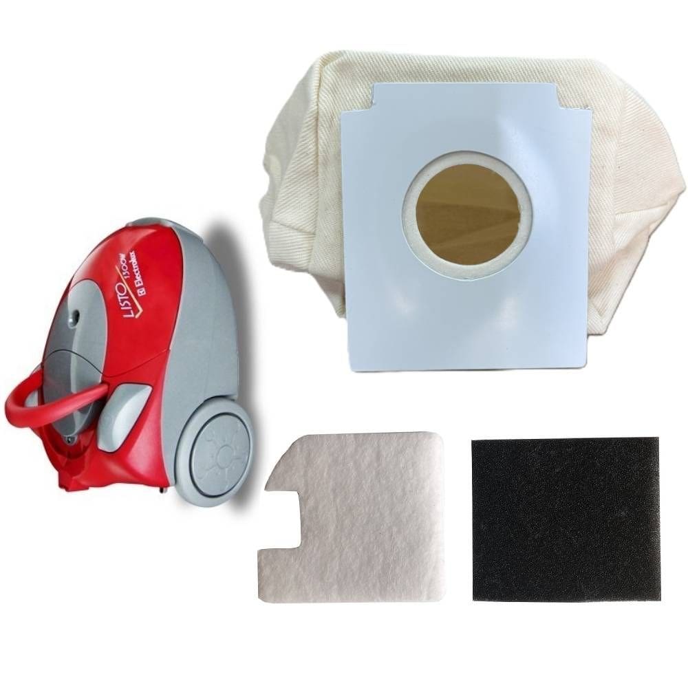 Saco Reutilizável Para Aspirador Electrolux Listo + FIltros