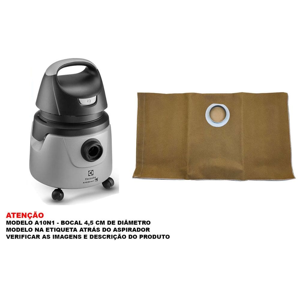 Saco Reutilizável Tecido Aspirador Electrolux A10N1 FLEX AQP20 AWD01 AWD02