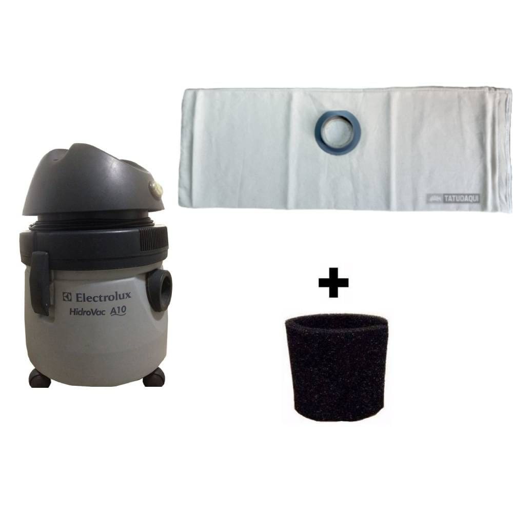 Saco Reutilizável Para Aspirador Electrolux Hidrovac A10 Antigo + Filtro