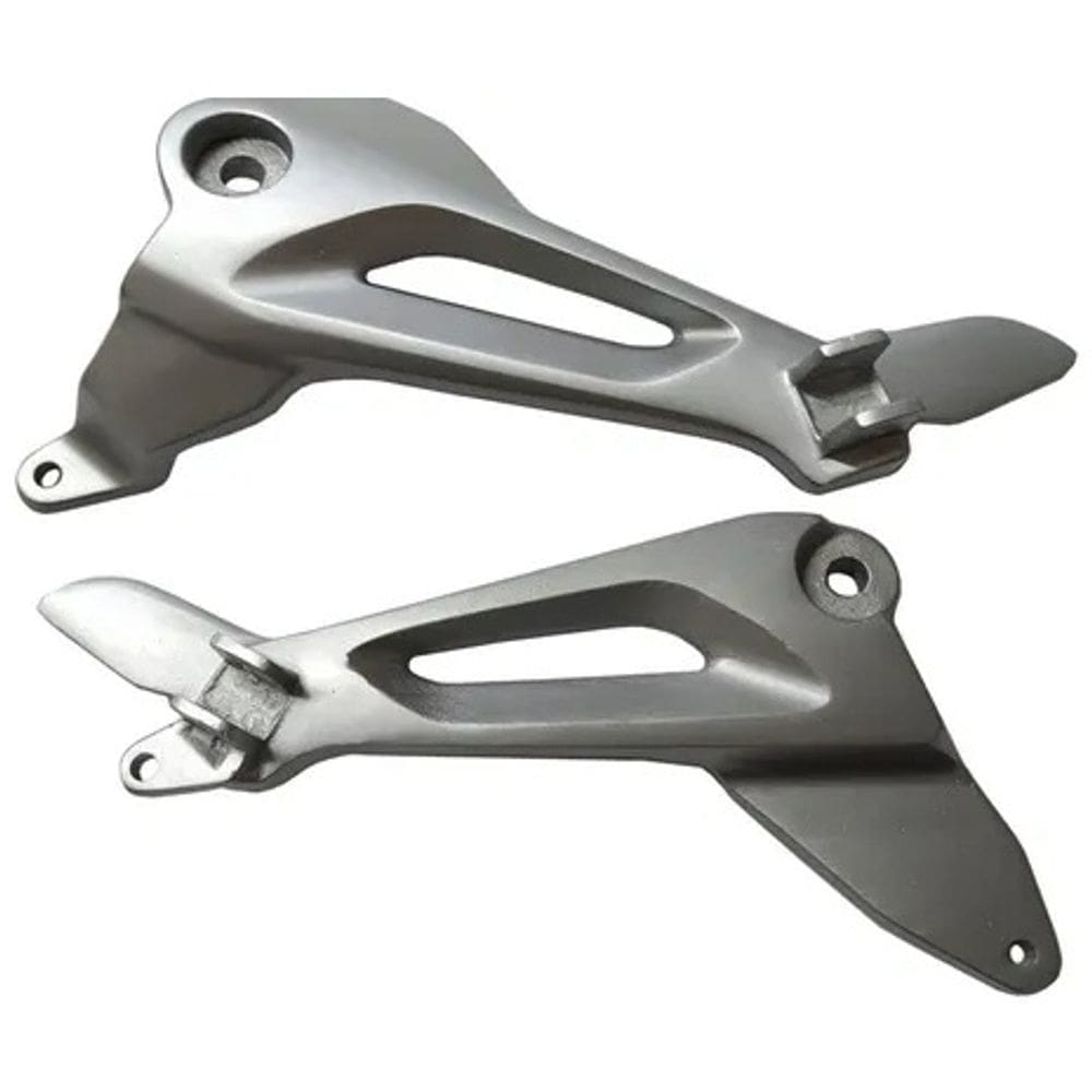 Par Suporte Pedaleira Traseira Titan 150 2004 2005 2006 2007 2008 Bacalhau Direito E Esquerdo