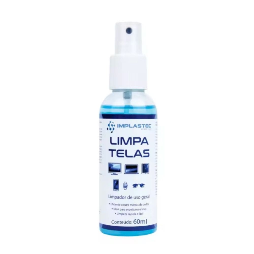 Limpa Tela desengordurante Implastec 60 ml lpp