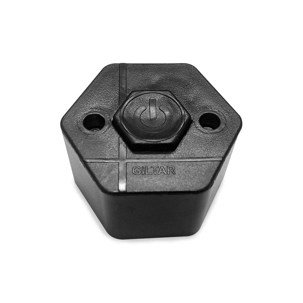 Botoeira Hexagonal Preta Acionamento E Fechamento De Portão