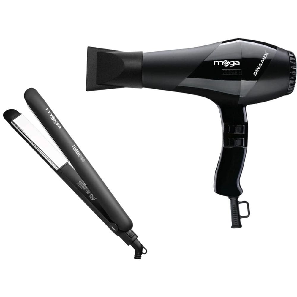 Kit Mega - Secador De Cabelo Dinamix 2000W 127V + Prancha Turbo Pro 230ºc Biv