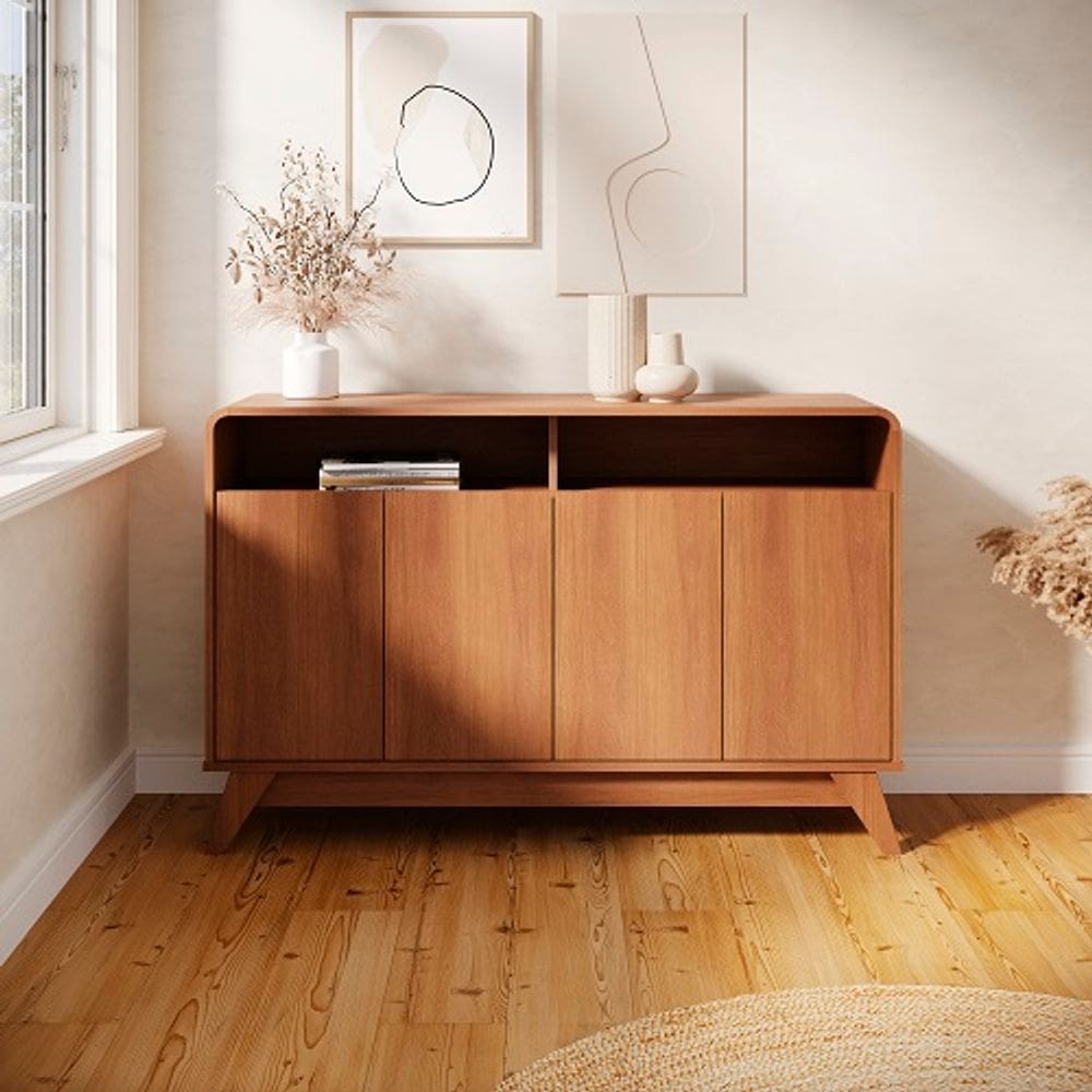 Buffet Aparador Eccos 4 Portas Nature – Potenza Móveis