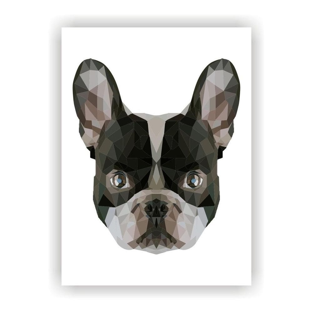 Quadro Decorativo Cachorro Mosaico Salas Quartos Paisagem