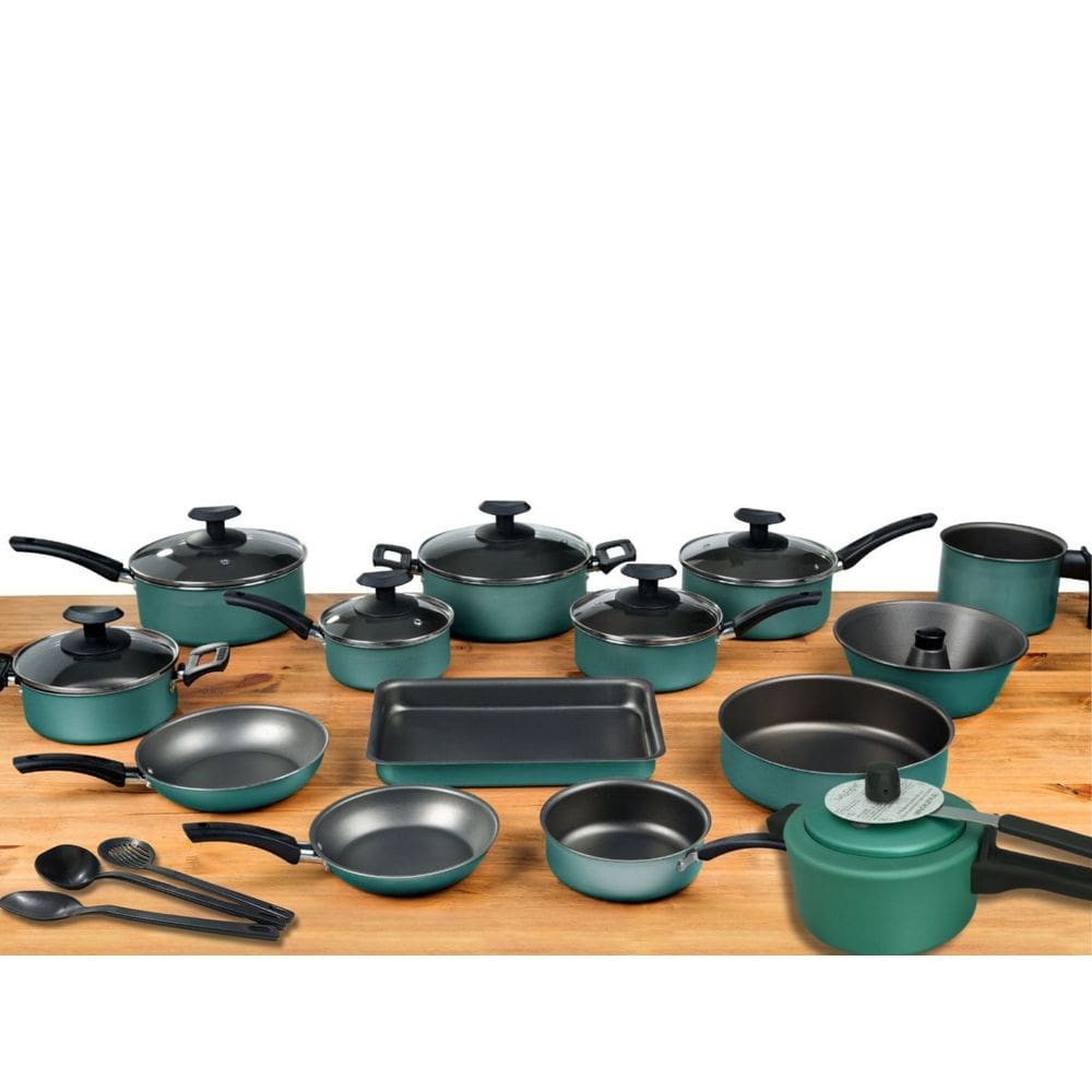 Conjunto Panelas 17 Pc Antiaderente com Panela Pressão