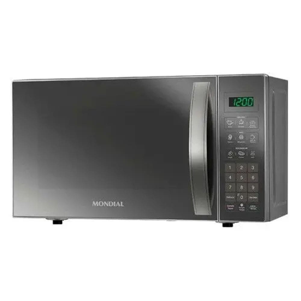 Micro-ondas Mondial 21 litros Mo-01-21-e Cinza Espelhado