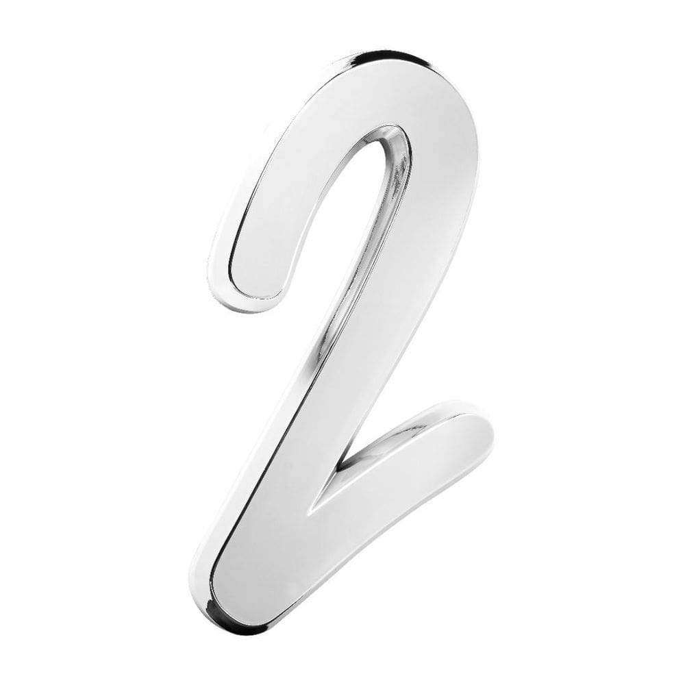 Número Residencial Para Casa 2 Espelhado 3D 22Cm