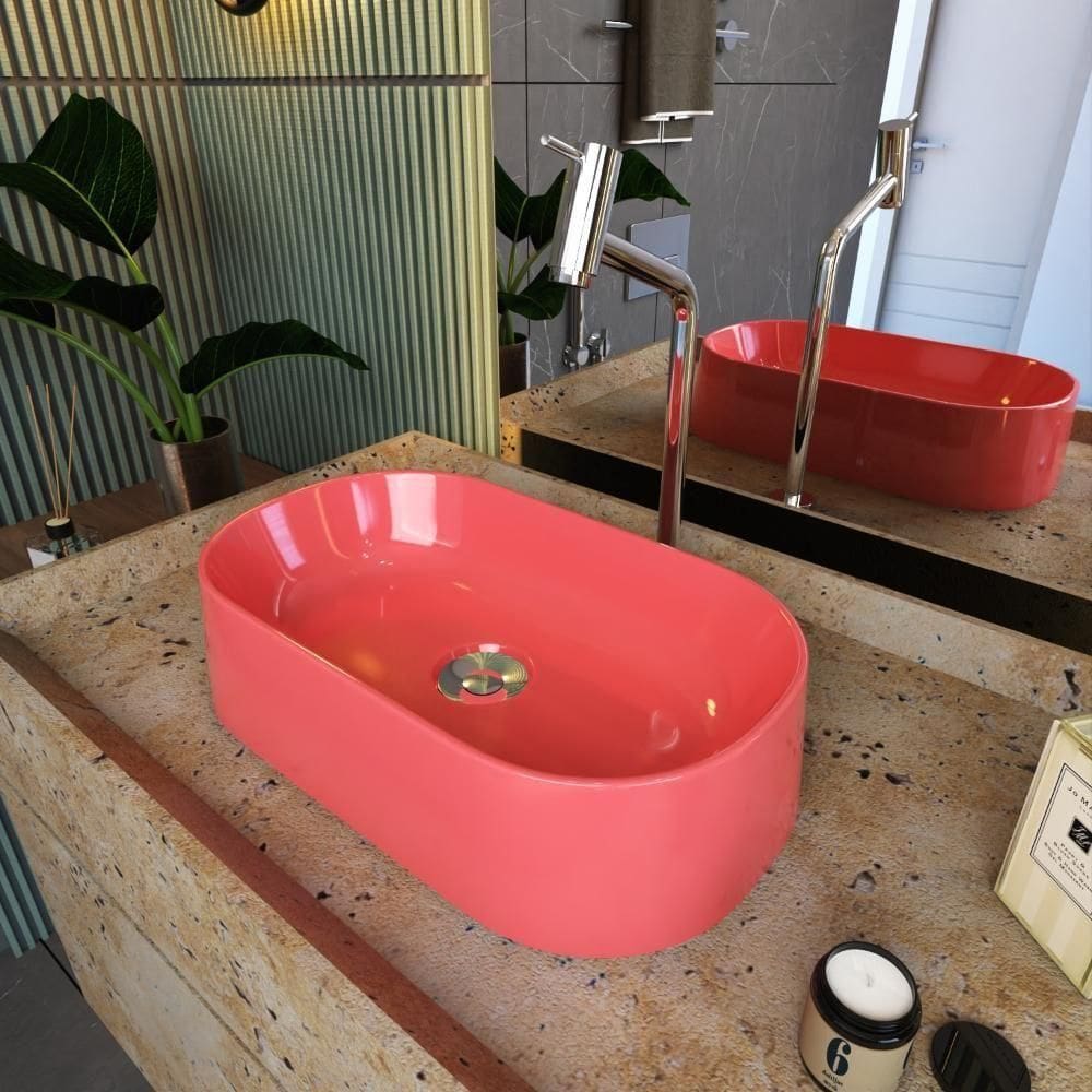 Cuba Apoio Oval Laila O42w Rosa