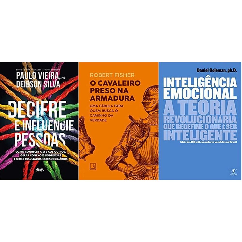 Kit 3 Livros Decifre Influencie + Cavaleiro + Inteligencia