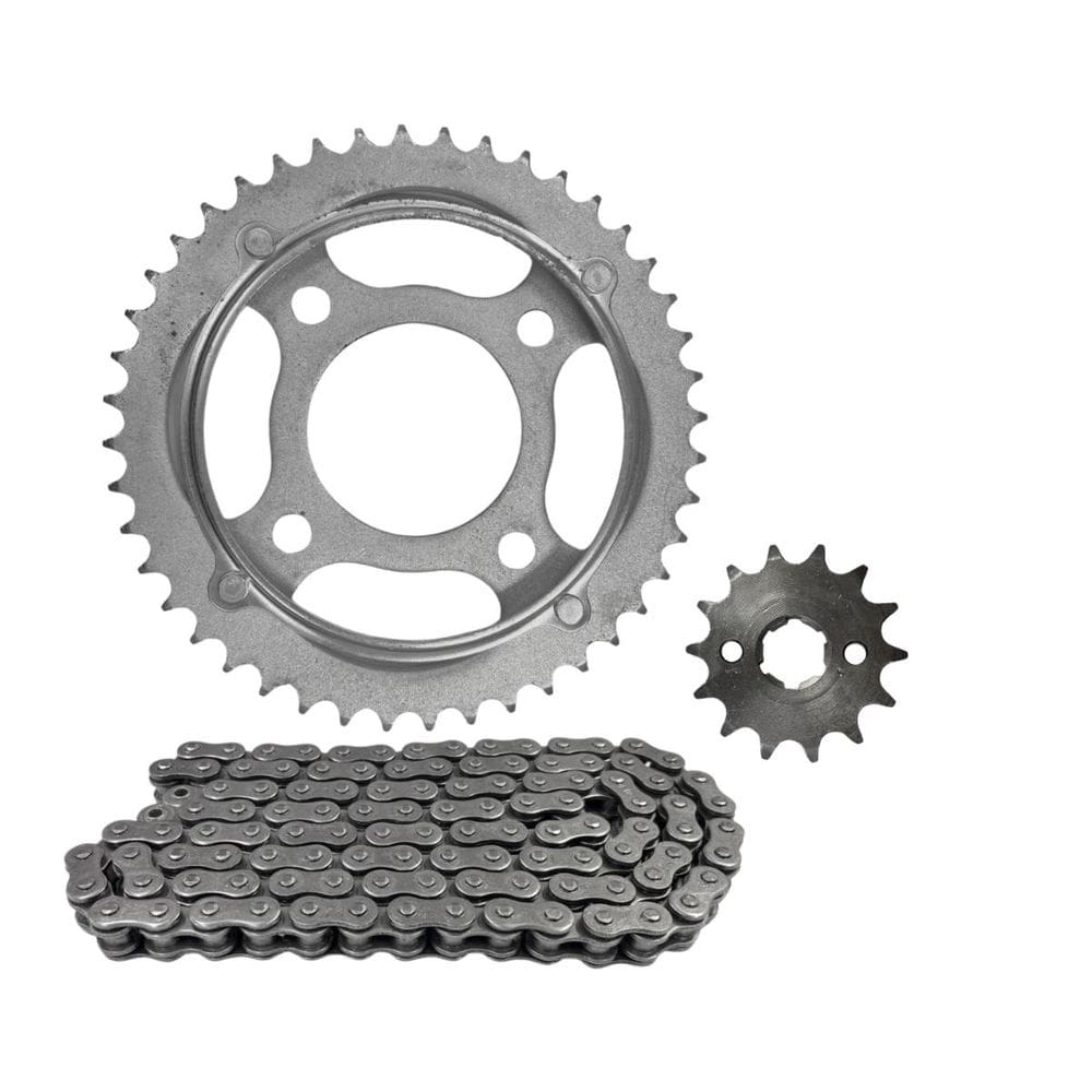 Kit Relação Titan Fan 125 2000 A 2008 Sem Retentor Aço 1035