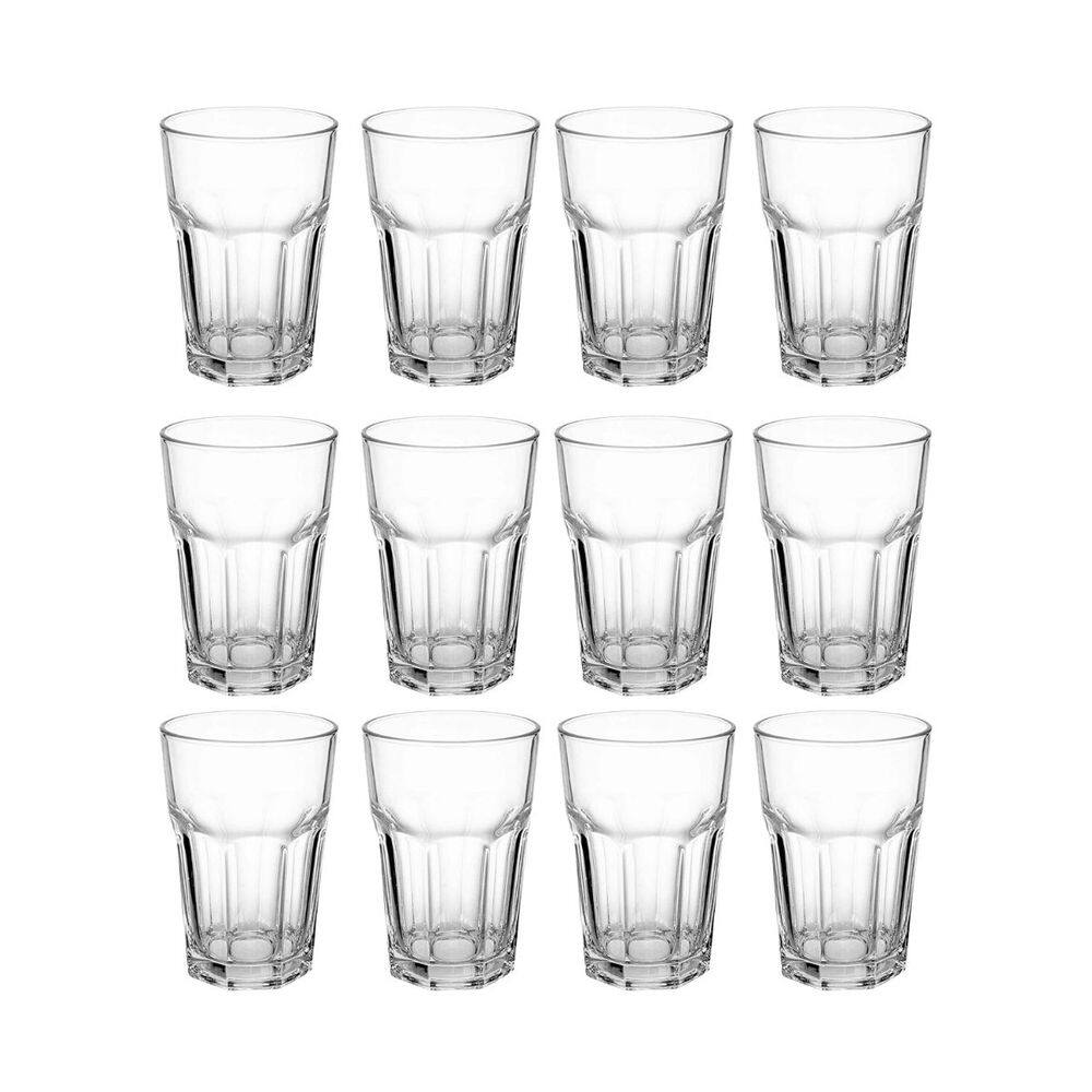 Conjunto 12 Copos de Vidro 350ML ideal para Suco e Vitamina