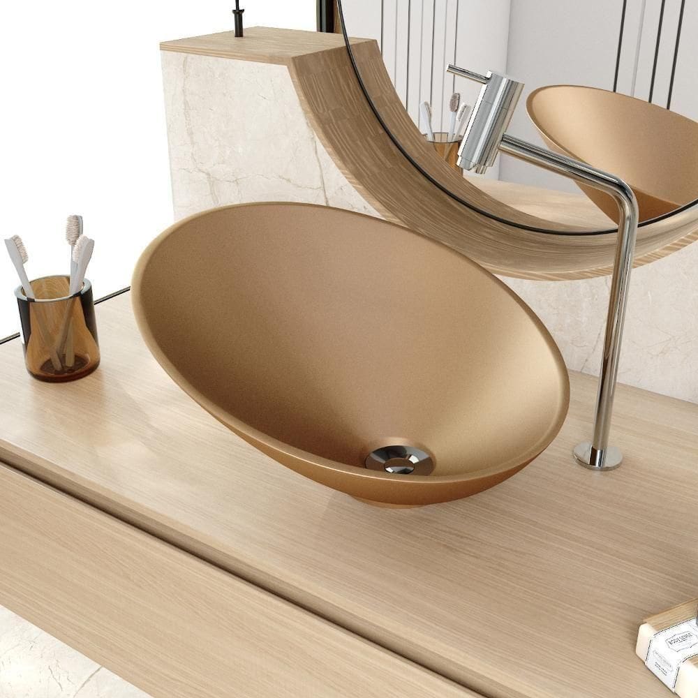 Cuba De Apoio Meia Lua Bm38w Cobre Matte Fosca Cobre Matte Fosco