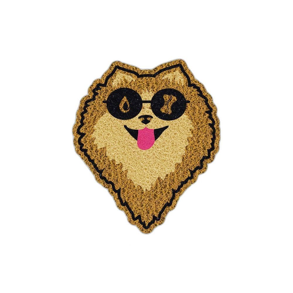 Tapete Pet Cachorro Spitz Lulu Racao Agua 50X60 Comedouro