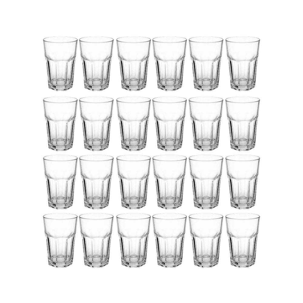 Copos De Vidro Transparente Vitamina 350ml 24 Peças
