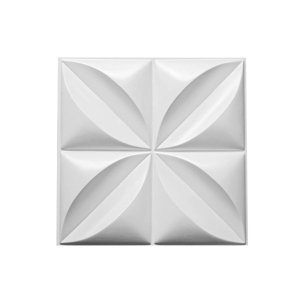 Placas 3D Decorativas 50x50cm Pétalas - Conjunto 12 Unidades