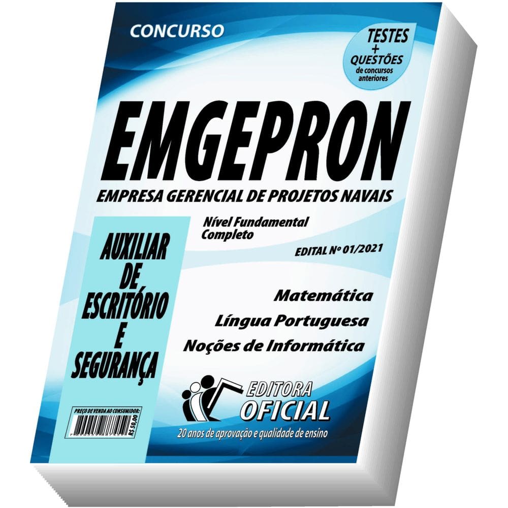 Apostila Emgepron - Auxiliar De Escritório E Segurança