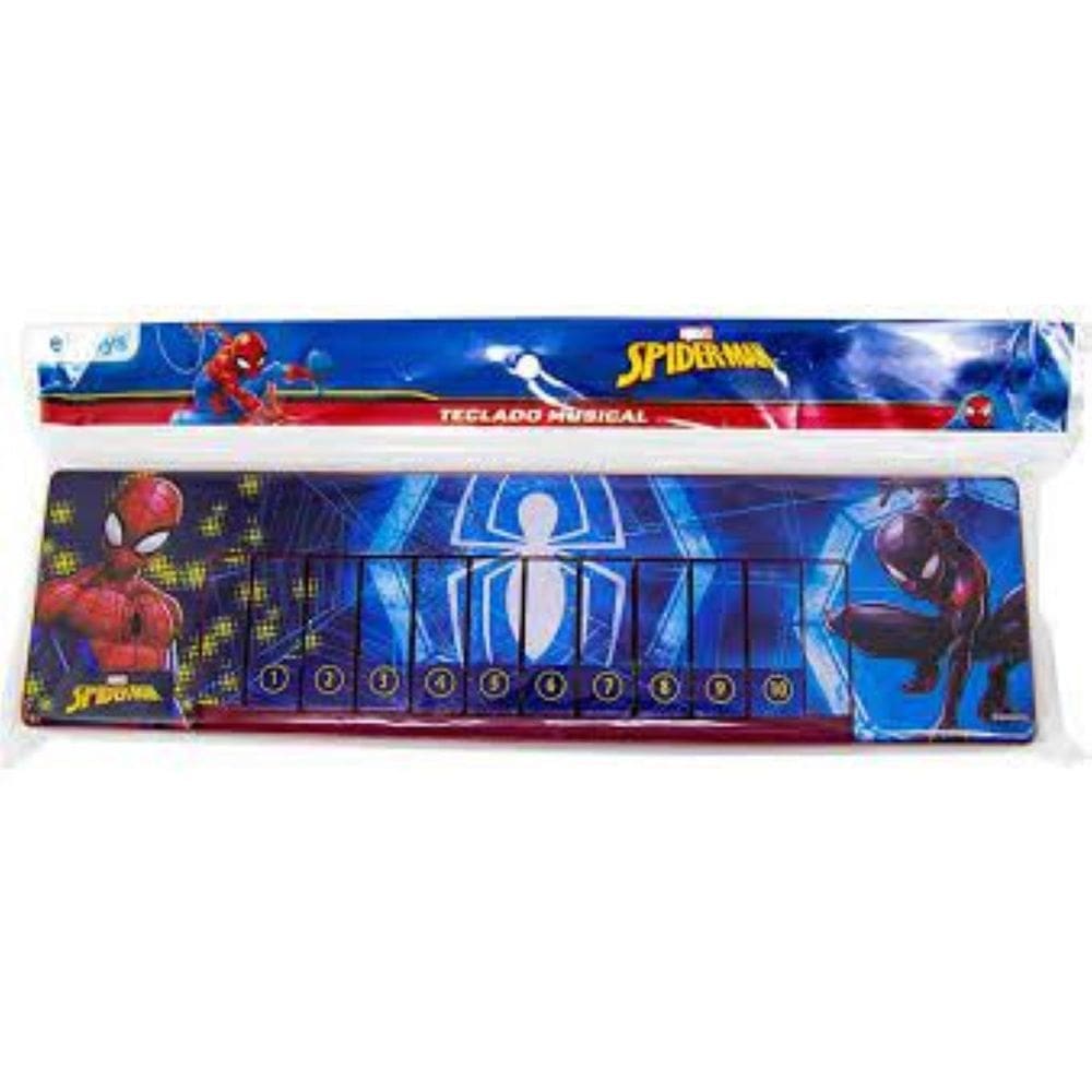 Teclado Infantil Spiderman 10 Teclas - Novo