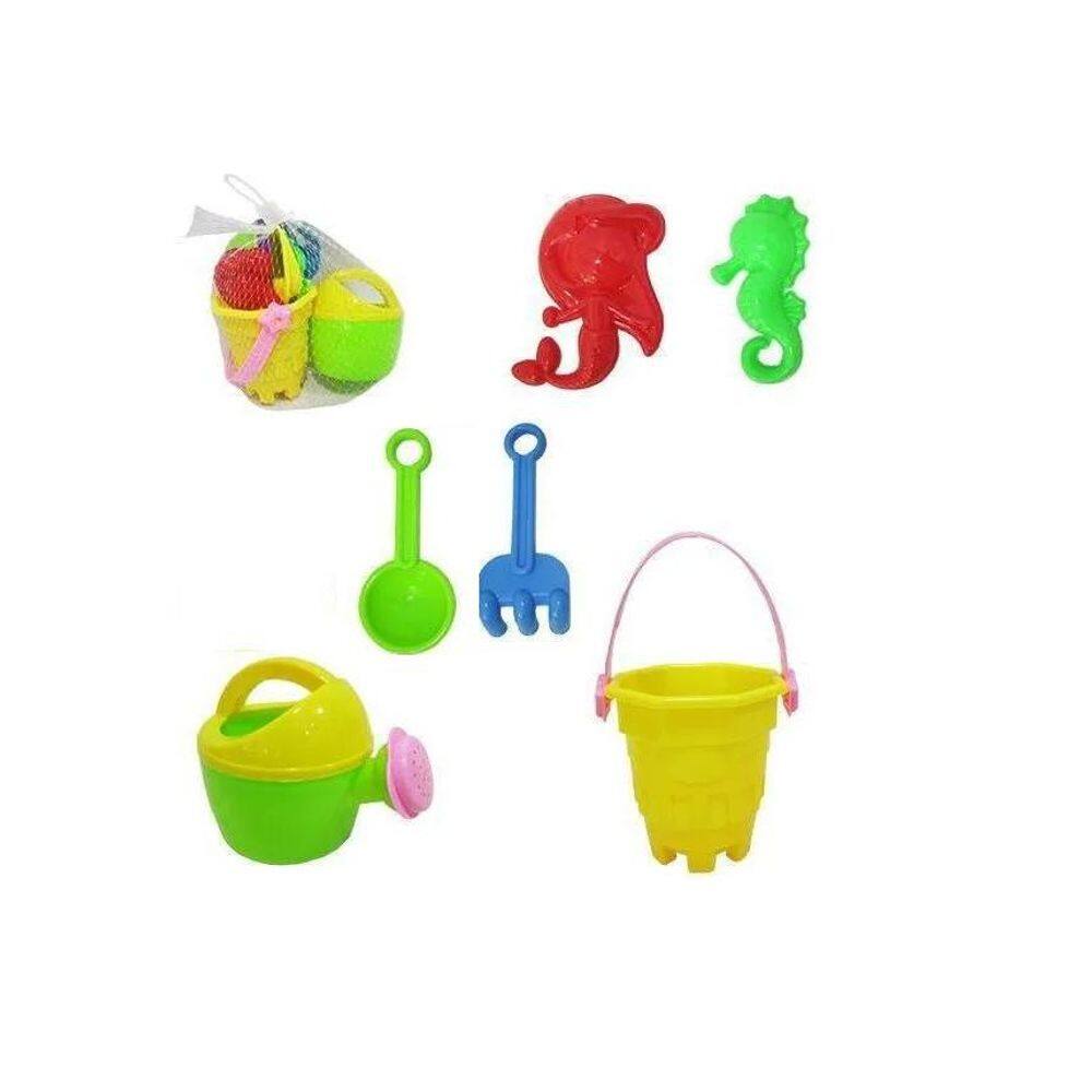 Balde De Praia Com Regador E Formas