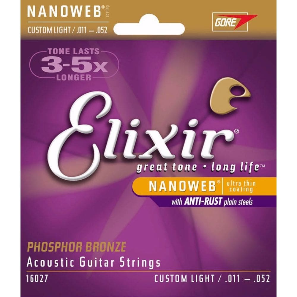 Ecordoamento Elixir Violao 011-052 Nanoweb 16027 Usa