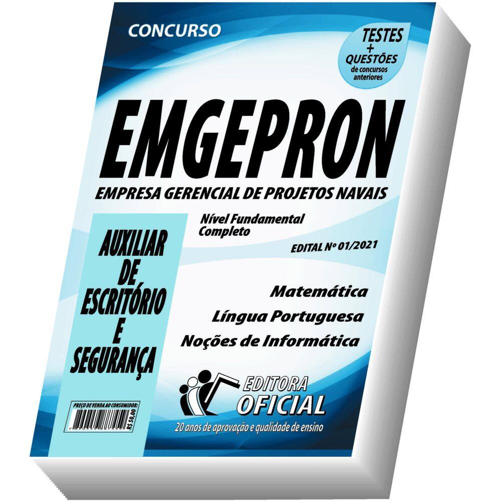 Apostila Emgepron - Auxiliar De Escritório E Segurança