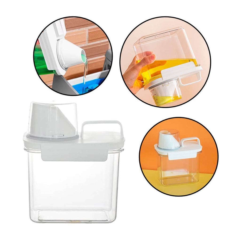 Pote Organizador Hermético 1100ML Com Medidor E Trava Antivazamento