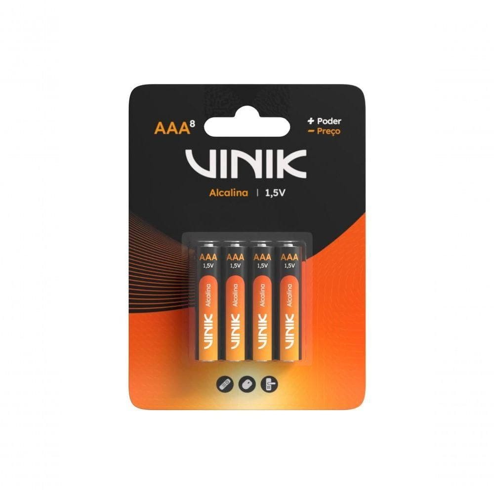 Pilha Alcalina Aaa C/8 1.5v - Vp3ab8a