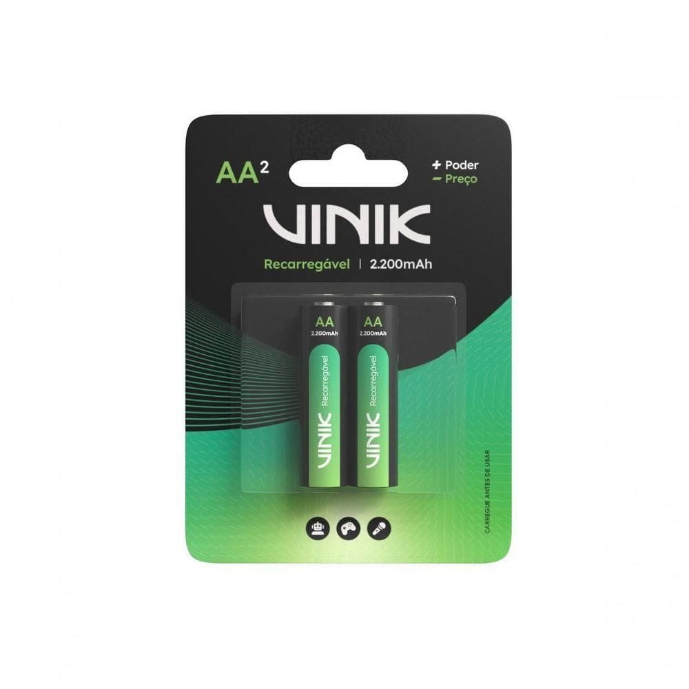 Pilha Recarregável Aa C/2 - 2200mah 1.2v - Vp2ab2r